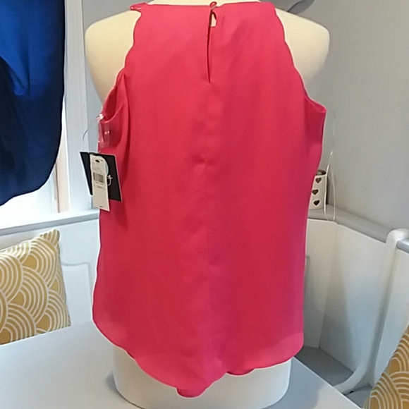 by&by pink scalloped camisole 10 petite - Picture 5 of 8